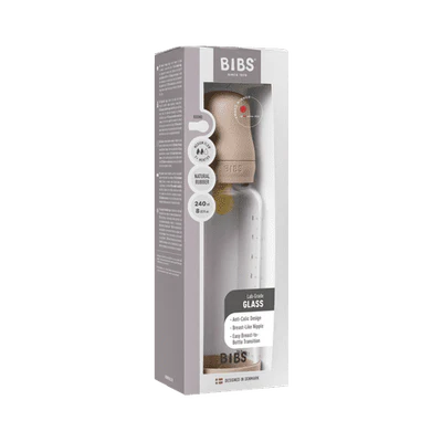 Glass Baby Bottle 240ml - Blush