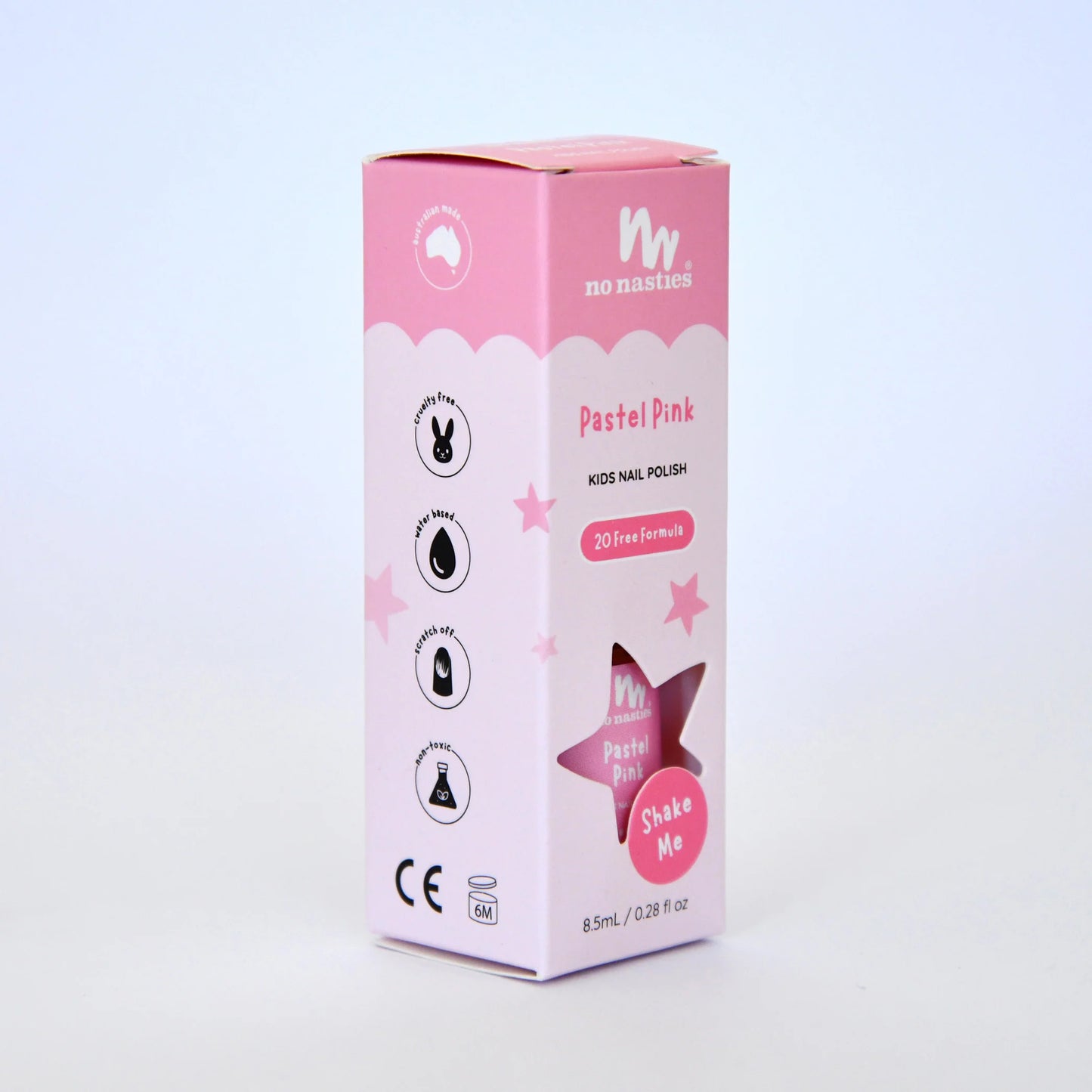 Pastel Pink Water Based, Scratch off Nail Polish for Kids - 8.5ml