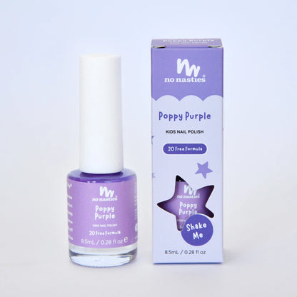 Poppy Purple Water Based, Scratch off Nail Polish for Kids - 8.5ml