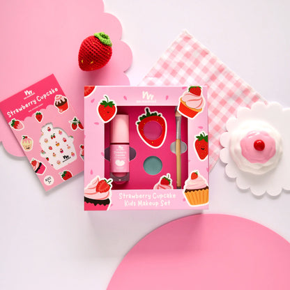 Natural Makeup Gift Set - Strawberry Cupcake