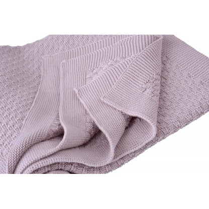 Kikadu Organic Fawn Pale Rose Blanket