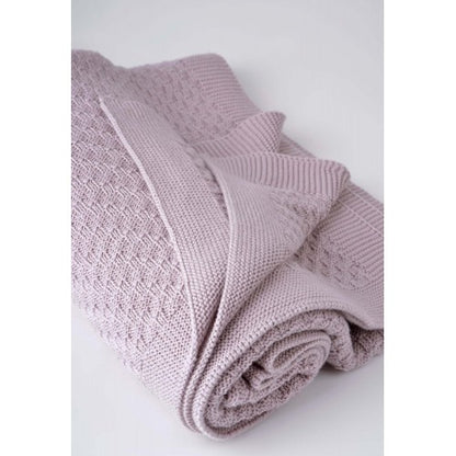 Kikadu Organic Fawn Pale Rose Blanket