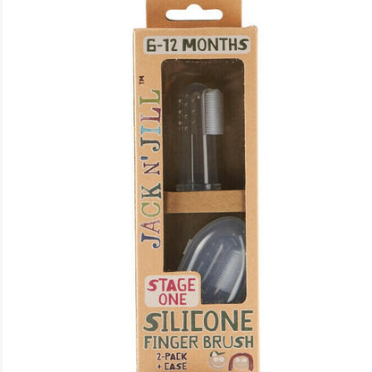 Jack N' Jill Silicone Finger Brush Stage One (6-12 months)