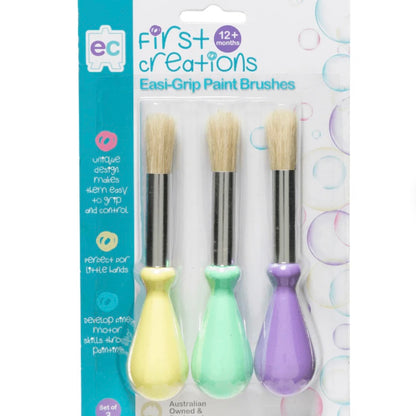 Easi-Grip Paint Brushes Set of 3