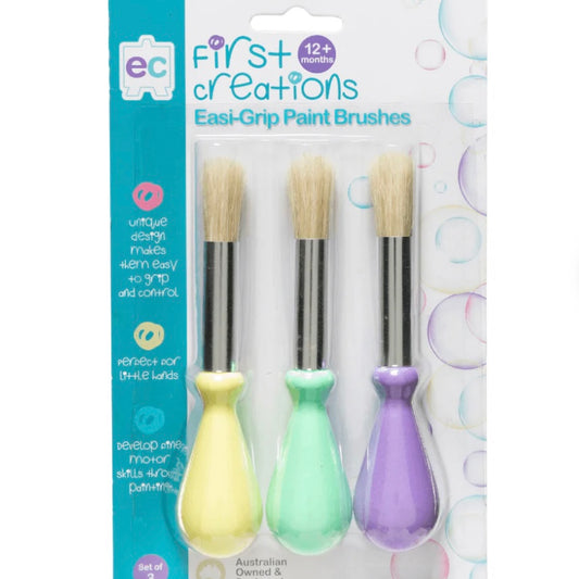 Easi-Grip Paint Brushes Set of 3