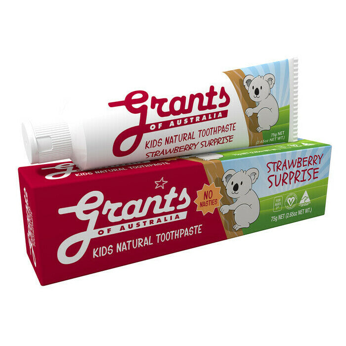 Grants Natural Toothpaste Kids Strawberry Surprise 75g